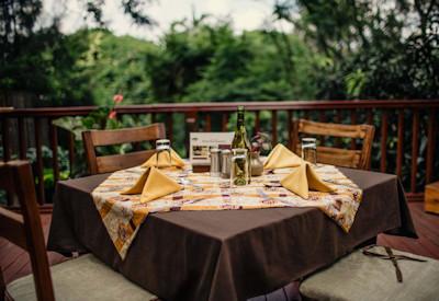 The Fusion Restaurant is also an option