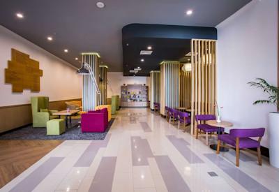 Main foyer and guest area by Radisson Kigali