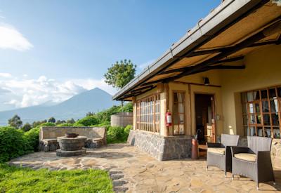 Central guest area at Virunga