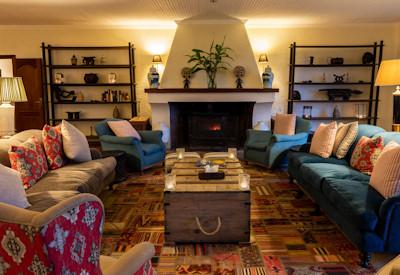 Sit back and relax in the sitting room area