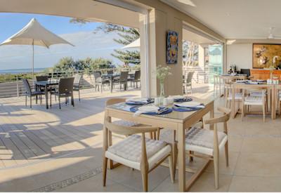 Breakfast and main open fronted dining area