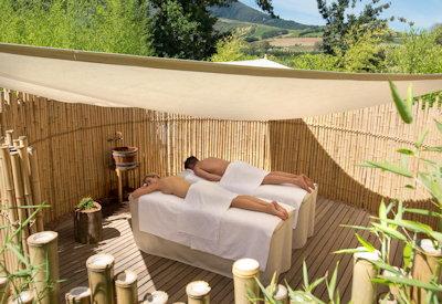 Spa and wellness salt room