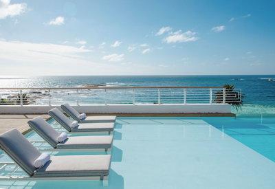 The beautiful pool terrace bar
