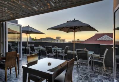 Sunset drinks from this amazing boutique hotel