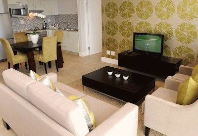 Lounge area with TV and WiFi