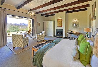 Private bedrooms with luxurious lounges