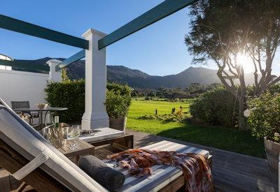 Sunny spacious terrace