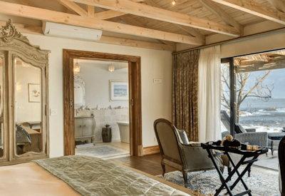 Luxury en-suite bedrooms with views of the Atlantic