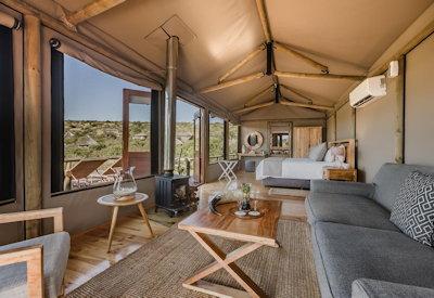 Air conditioning in the safari tents