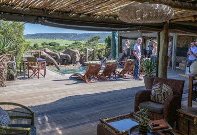 Swimming pool and viewing decks