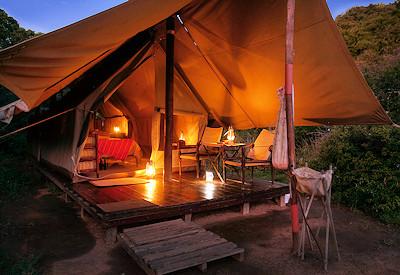 Tented camp in the Amakhala Game Reserve