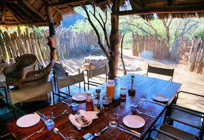 Boma area with firepit