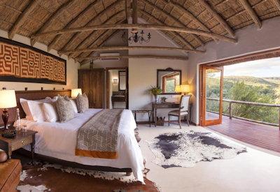 Larged and thatched safari suites