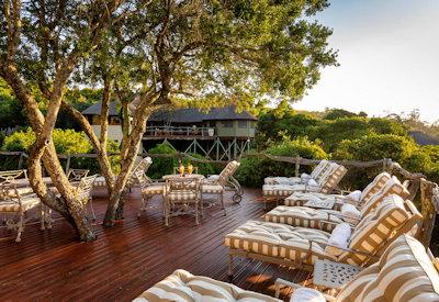 Outdoor lounge and dining area