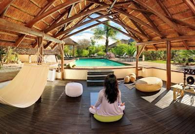 Afternoon tea at one of the pool areas