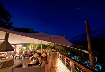 Evening meal overlooking the Matjies River Gorge