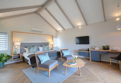 Large bedrooms with flat screen tv