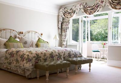 Family rooms with views of the gardens