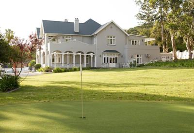 A small tee and putting green