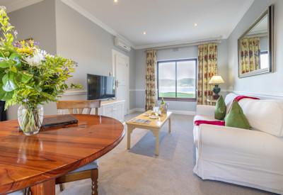 Private lounge area in the suites