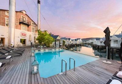 Swimming pool at the Turbine Boutique Hotel