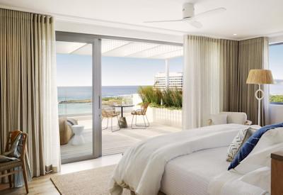 Luxury suites with private balconies