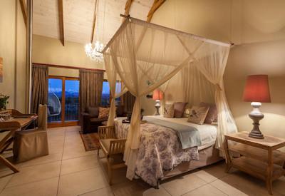 Standard twin room at the guest farm