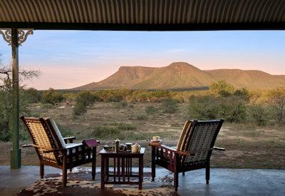 Lodge views out over the Camdeboo Plains