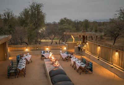 Dining out in the Karongwe Reserve