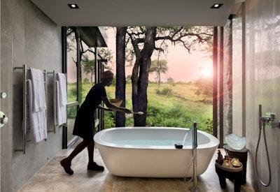 Luxury chalets with en-suite bathrooms