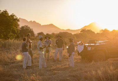 Sun downers with a mountain view