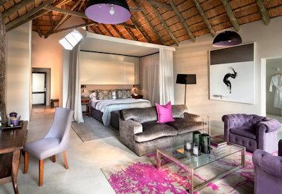 Luxury safari suites with air conditioning