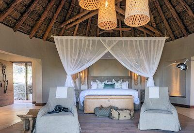 Luxurious and large thatched safari suites