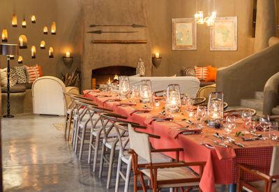 Both indoor and outdoor dining areas