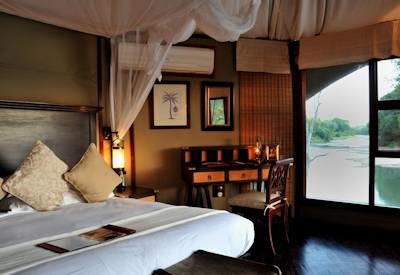 Luxuriously appointed tented suites