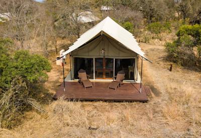 Safari tents and tented rooms at Honneyguide Camp