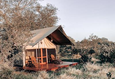 Private and intimate safari tents