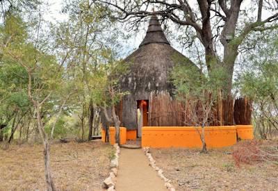 Beehive styled suites with thatched roofs