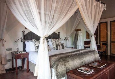 A luxurious safari lodge in a bushveld concession area