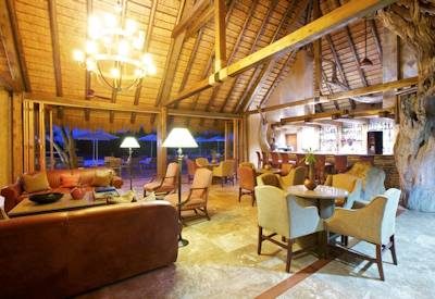 Thatched bar and leisure lounge