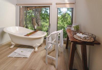 En-suite bathrooms with free standing baths