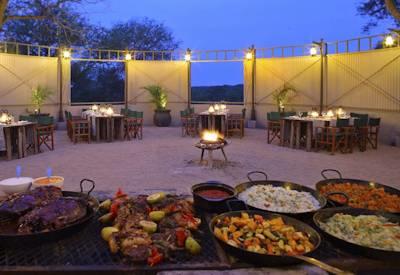 Outdoor boma at Kamp