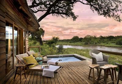 Private plunge pool with views of the Kruger