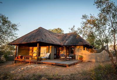 Three thatched safari suites all with air conditioning