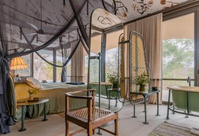 Luxurious tented camp with tented suites