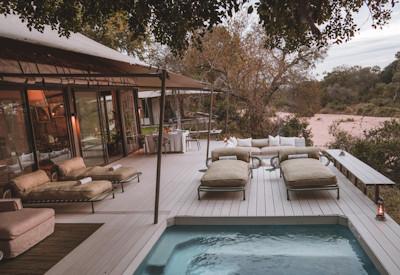 Private and heated splash pool