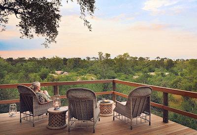 Classic African safari camp setting