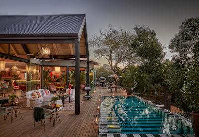 Six tented suites each with a private wooden deck