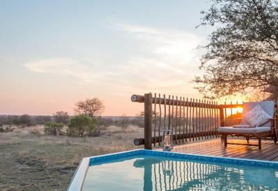The perfect swimming pool with sun loungers