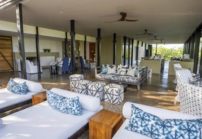 The lounge area at the Outpost